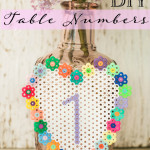 DIY Fused Bead Table Numbers