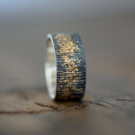 Eight Handmade Textured Wedding Bands For Him