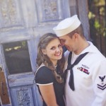 Navy Themed Engagement Shoot: Sarah & Travis