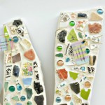 DIY Mosaic Stepping Stones Made with Flagstone