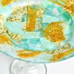DIY Decorative Plate: Collage on Glass