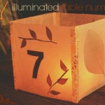 DIY Illuminated Table Numbers