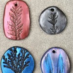 DIY Stamped Clay Botanical Pendants