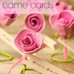 Paper Roses: DIY Escort Cards