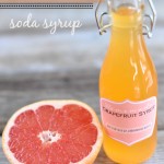 Grapefruit Soda Syrup Favors with Free Printable Labels