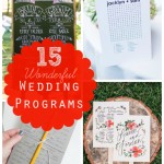 15 Wonderful Wedding Programs