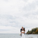 Leah and Nick’s Cliffside Lake Superior Elopement in Minnesota