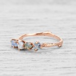 8 Raw Gemstone Engagement Rings from Etsy