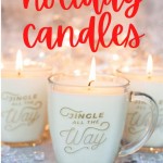 DIY Winter Wedding Favors: Custom Mug Candles