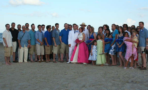 Real Weddings Jennifer and Richard s Beach Wedding in Real Weddings Jennifer and Richard s Beach Wedding in