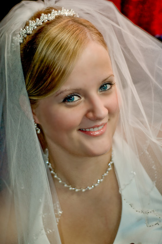 bride close up