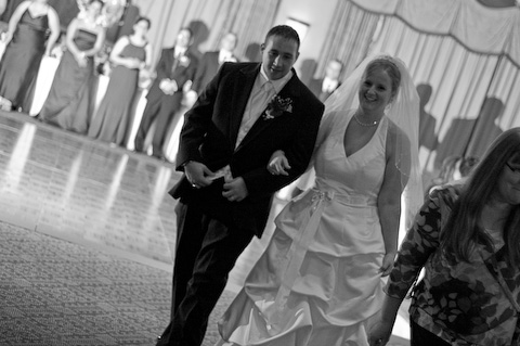 couple at reception