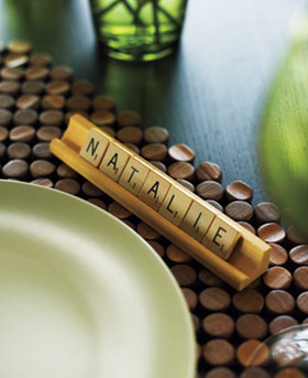 scrabble place cards