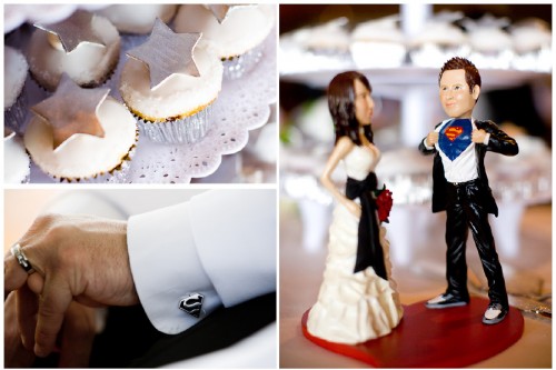 superman cake topper star cupcakes