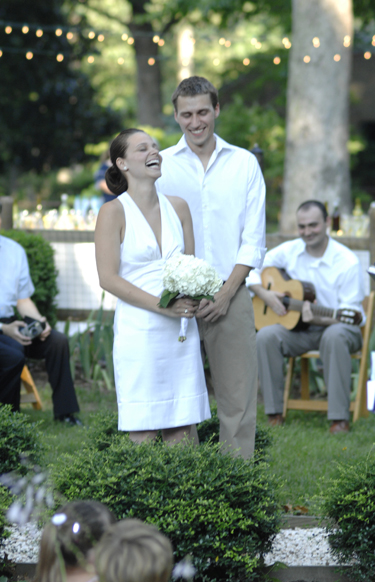 diy wedding couple outdoors