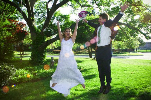 texas wedding couple outdoor wedding