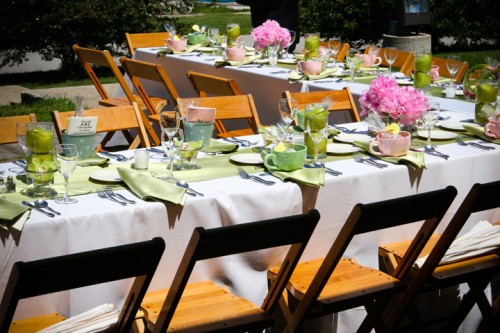 outdoor wedding chicago u-shaped table