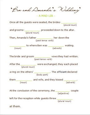 diy wedding programs back