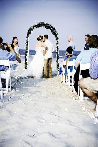 beach wedding in nc