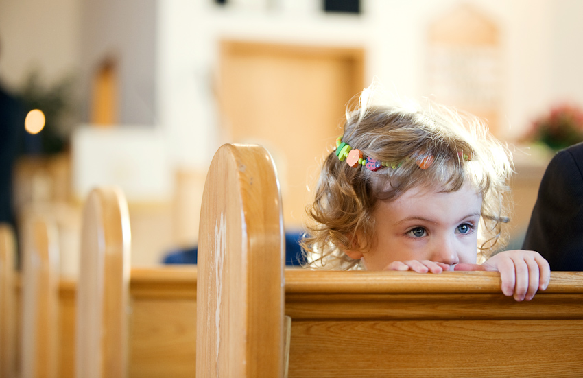 child at wedding