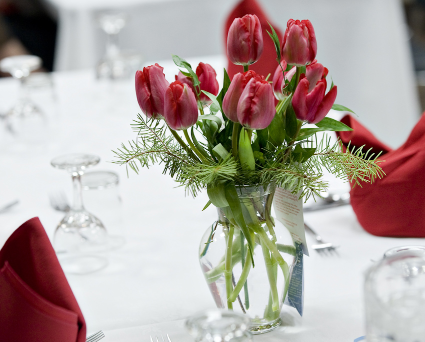 tulip wedding centerpieces