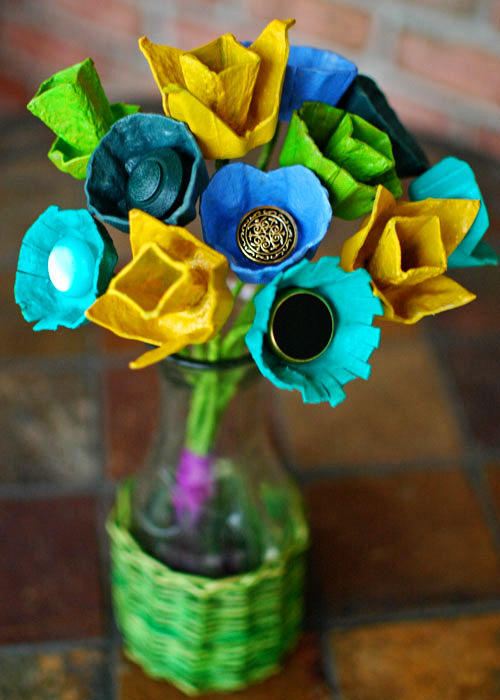 DIY Egg Carton Flowers