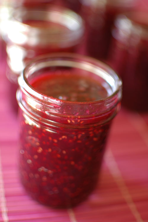 homemade raspberry jam