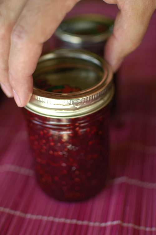 homemade raspberry jam