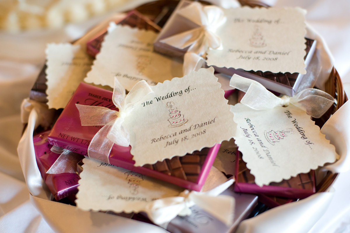 chocolate bar wedding favors