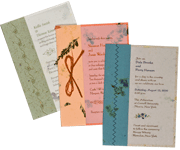 green wedding invitations