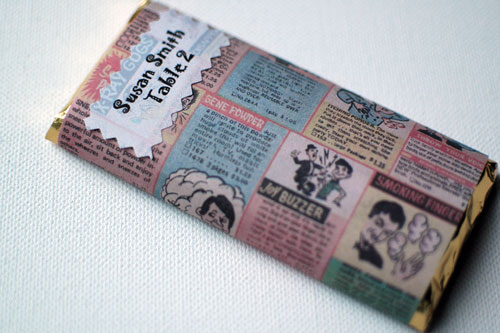 wedding candy bar wrappers
