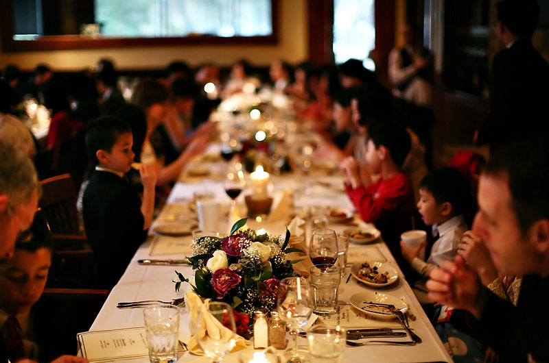 restaurant wedding reception