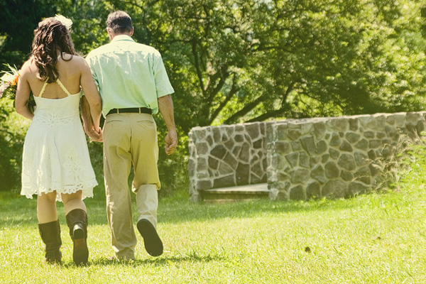 bride with father