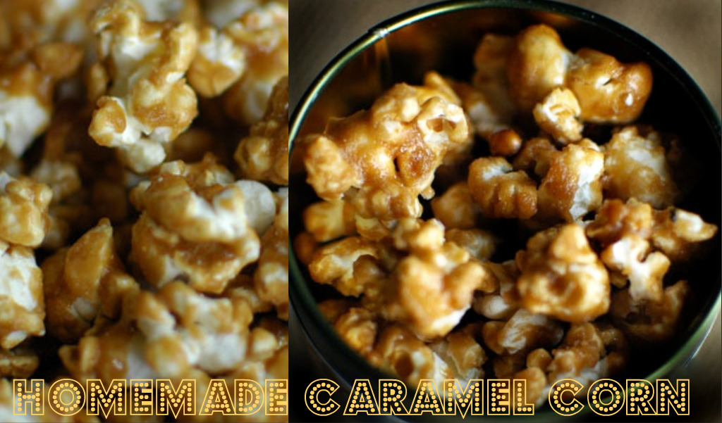 homemade caramel corn