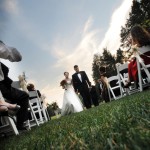 mansion wedding outdoors in CT