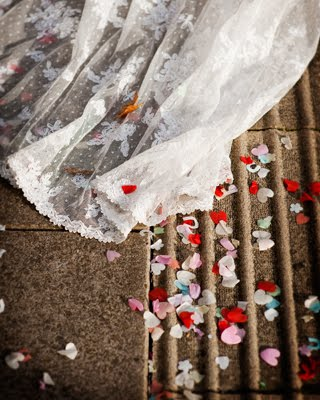 rose petal confetti