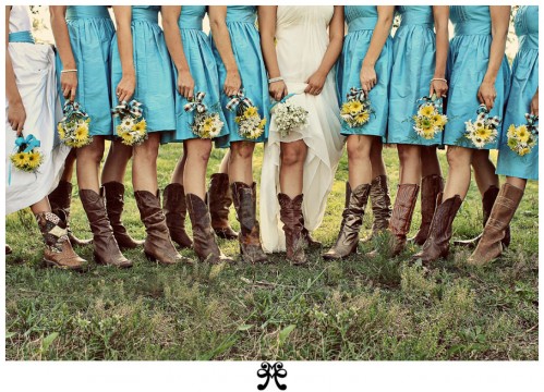 wedding with cowboy boots