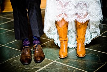 cowboy boots bride