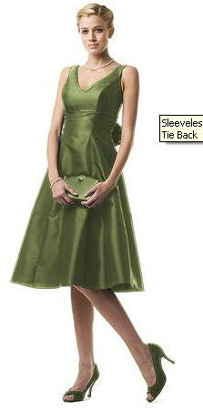 green bridesmaid dress