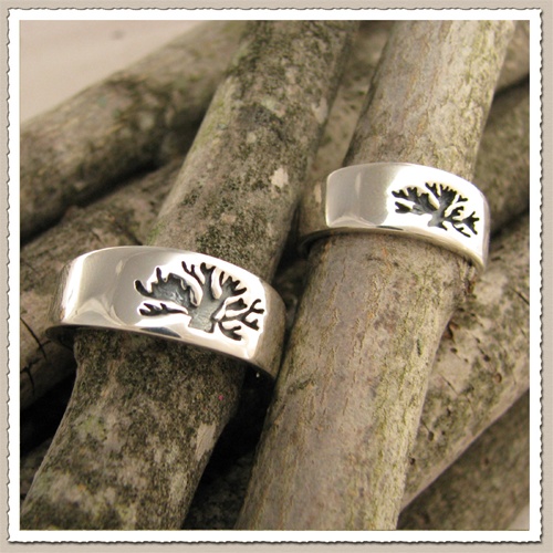 unique wedding bands tree of life