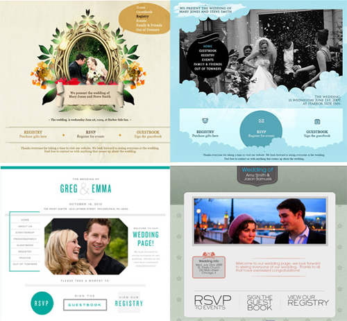 personal wedding websites