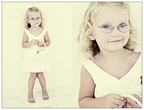 flower girl beach wedding