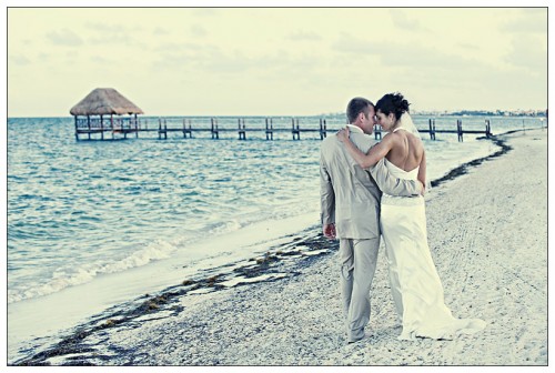 mexico beach wedding