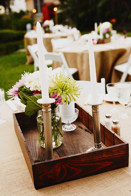 outdoor wedding reception