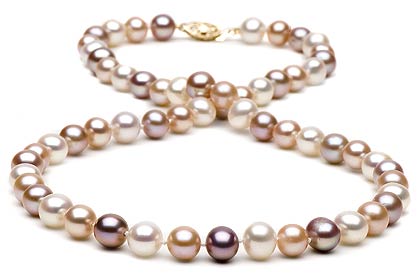 multicoloured pearls