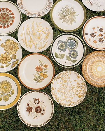 vintage wedding dishes