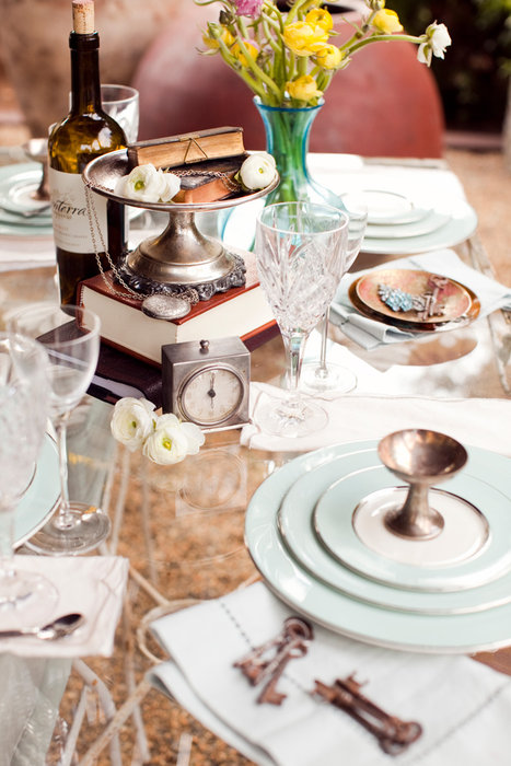 vintage wedding dishes