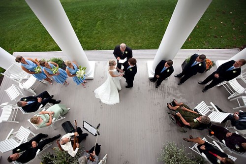 outdoor wedding in blowing rock