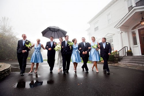 wedding in the fog