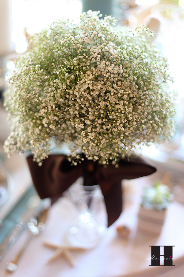 baby's breath centerpiece